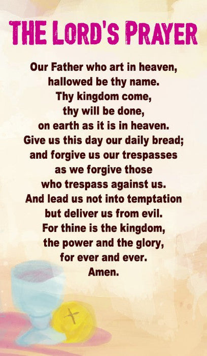 Lord's Prayer, The - Prayer Card