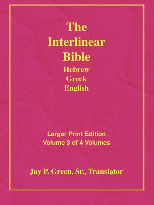 Larger Print Bible-Il-Volume 3