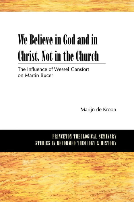 We Believe in God and in Christ. Not in the Church