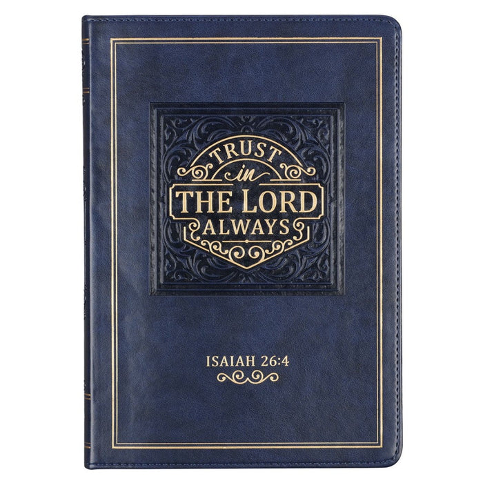Trust in the Lord Navy Faux Leather Classic Journal