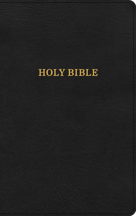 KJV Thinline Reference Bible, Black LeatherTouch