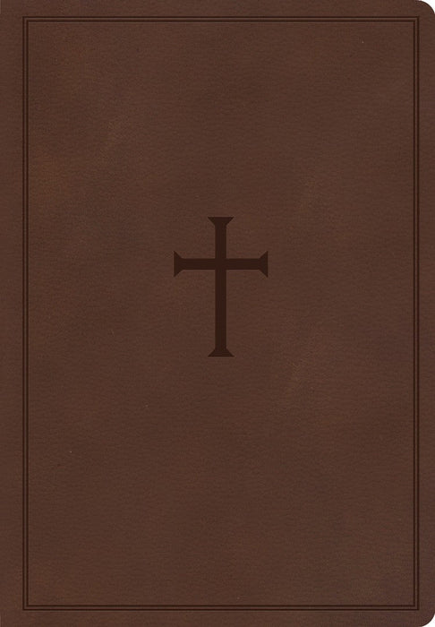 CSB Super Giant Print Reference Bible, Brown, Indexed