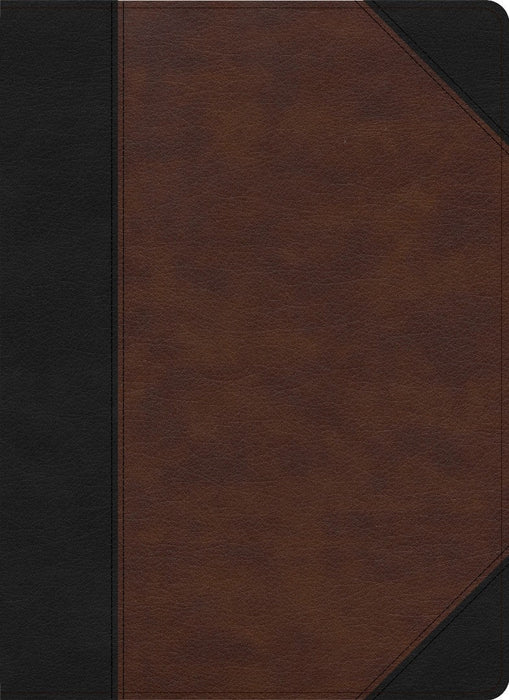 CSB Verse-by-Verse Reference Bible, Black/Brown LeatherTouch
