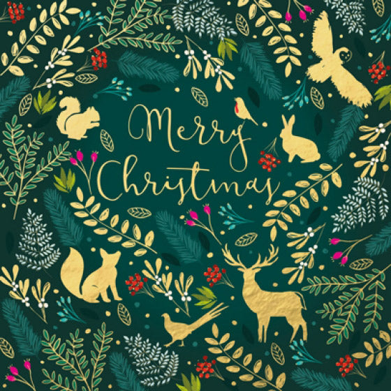 Christmas Cards: British Wildlife (Pack of 4)