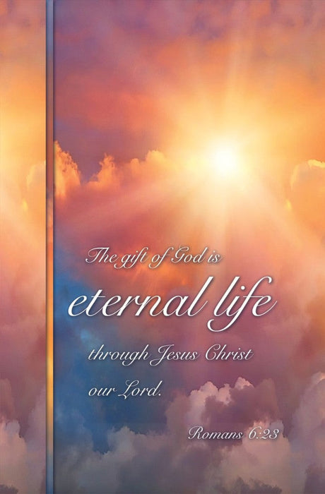 Gift of God is Eternal Life Funeral Bulletin (pack of 100)