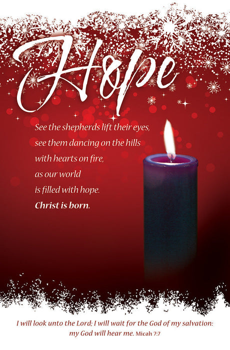 Hope Advent Week 1 Bulletin (pack of 100)