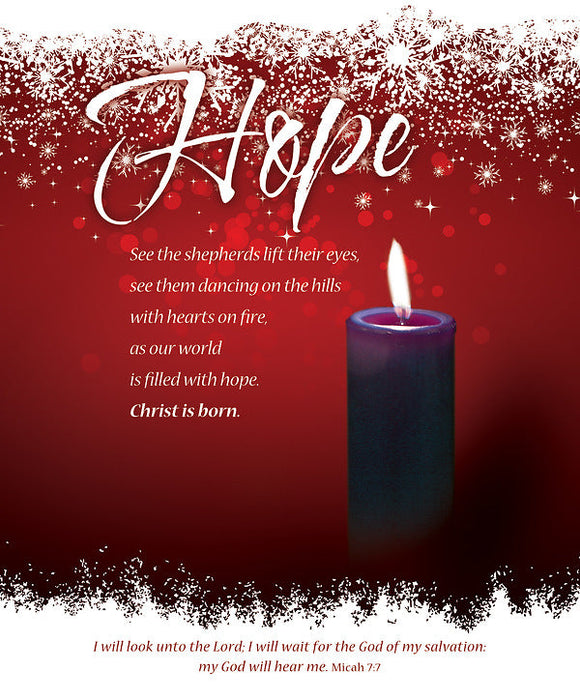 Hope Advent Week 1 Large Bulletin (pack of 100)