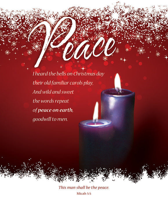Peace Advent Week 2 Large Bulletin (pack of 100)