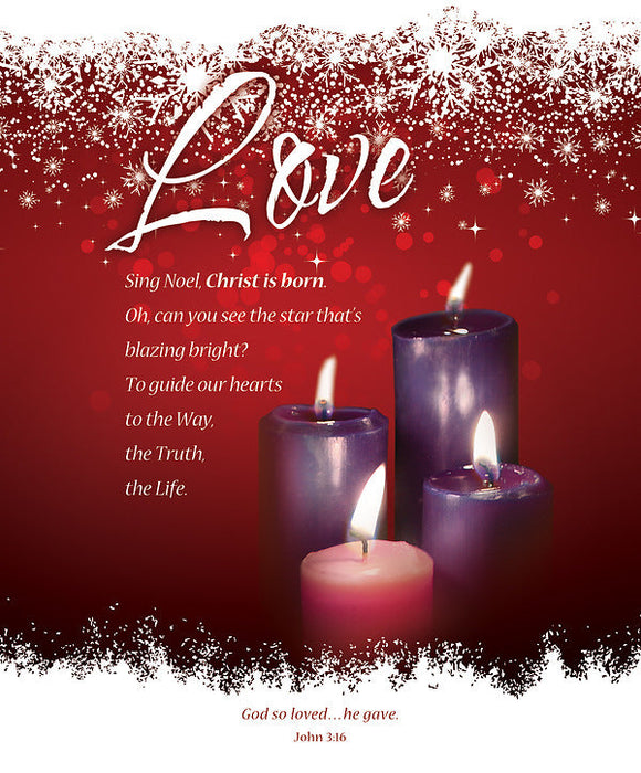 Love Advent Week 4 Large Bulletin (pack of 100)