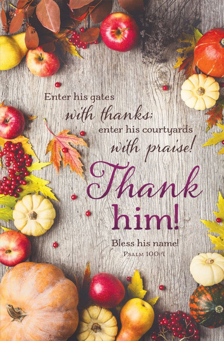 Thank Him Bulletin (pack of 100)