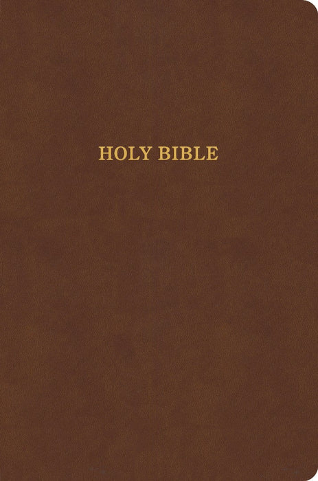 KJV Large Print Thinline Bible, Value Edition, Brown Leather
