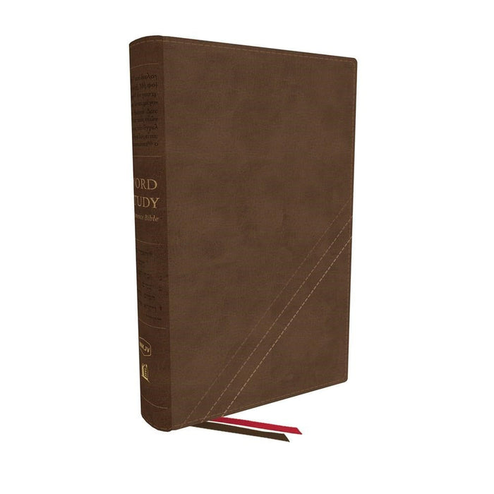 NKJV Word Study Reference Bible, Brown, Indexed