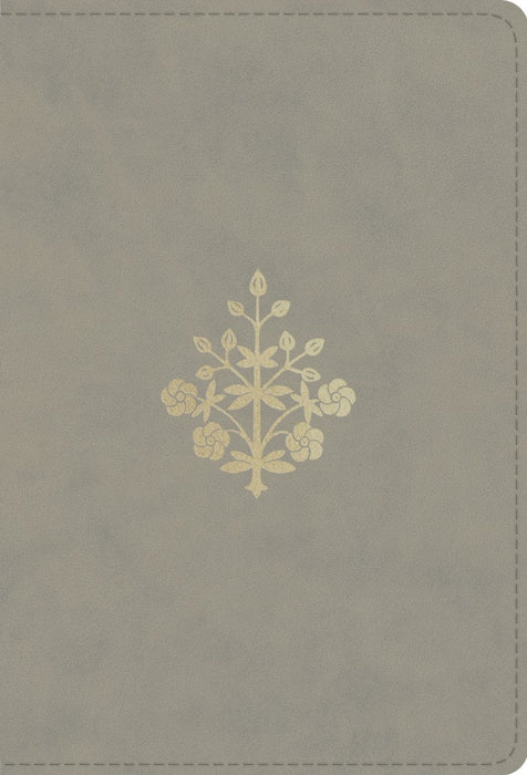 ESV Large Print Compact Bible, Trutone, Stone, Branch Design