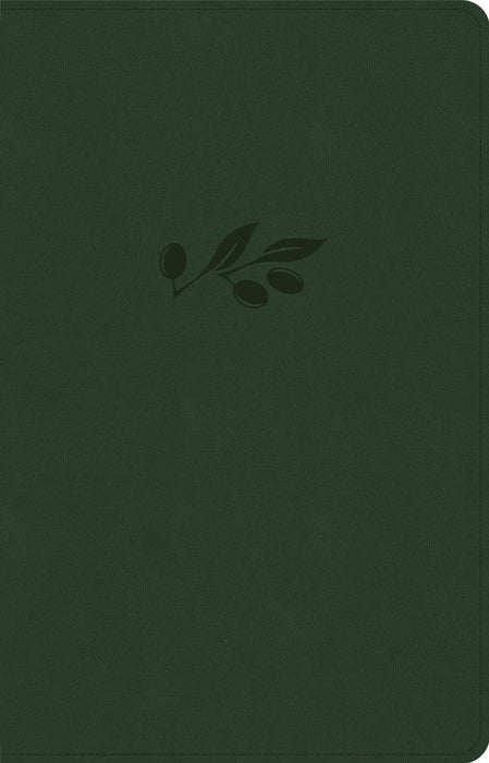 NASB Large Print Thinline Bible, Olive Leathertouch