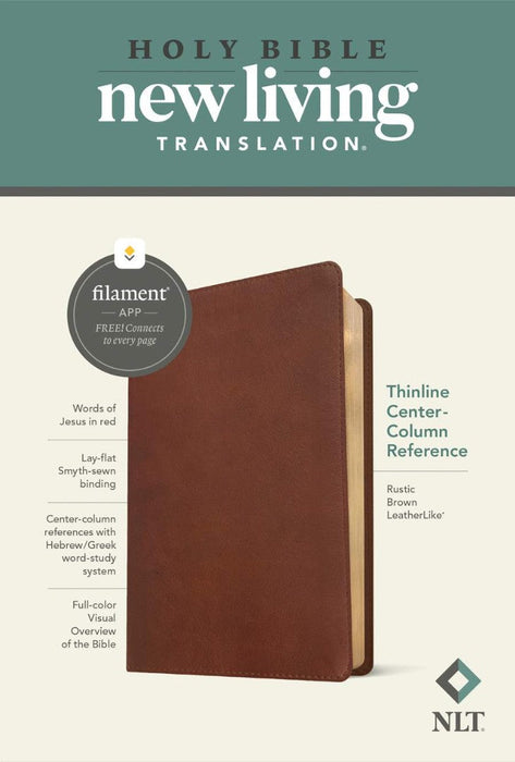 NLT Thinline Center-Column Reference Bible, Filament Edition