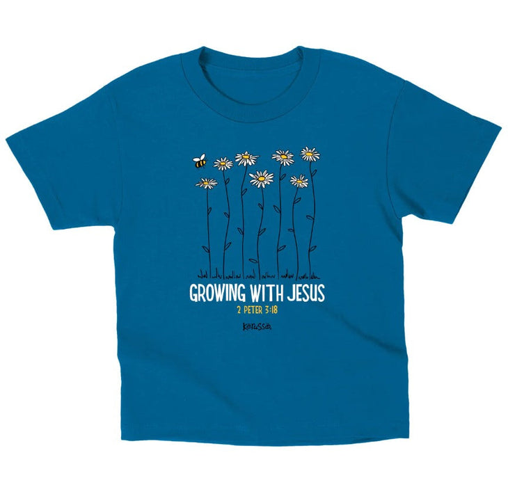 Growing with Jesus Kids T-Shirt, Small
