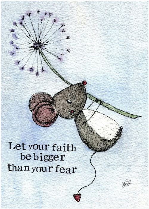 Faith Bigger Than Fear Single Print