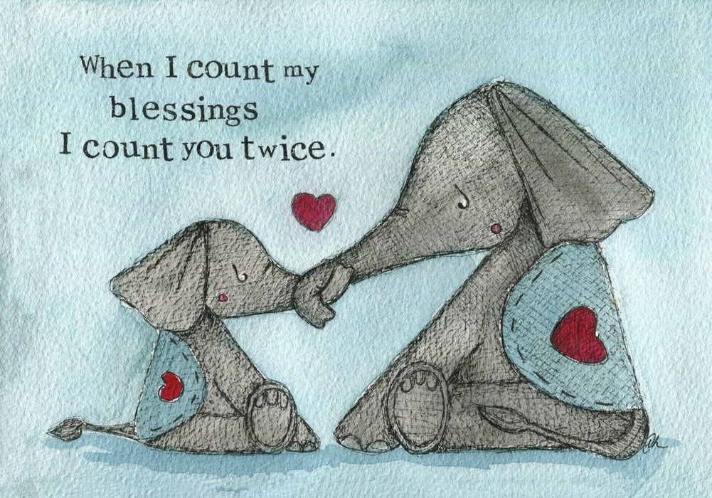 When I Count My Blessings Single Print