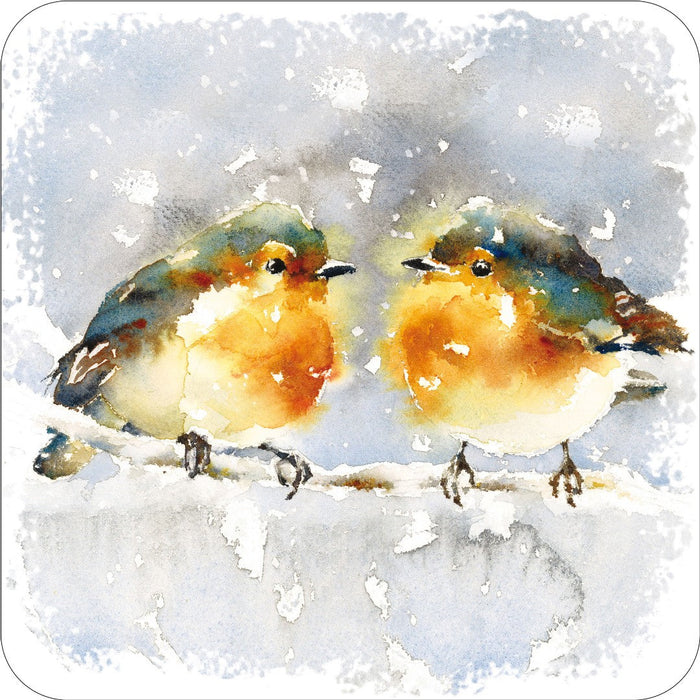 Robins Christmas Coaster