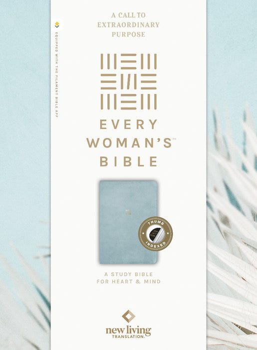 NLT Every Woman’s Bible, Filament Edition, Blue, Indexed