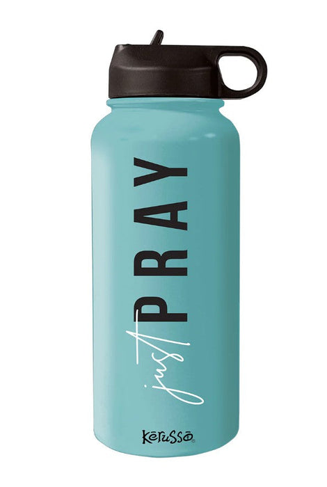 Just Pray 32 Oz Stainless Steel Sports Bottle