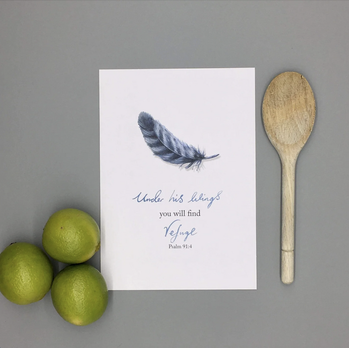 Under His Wings A4 Print