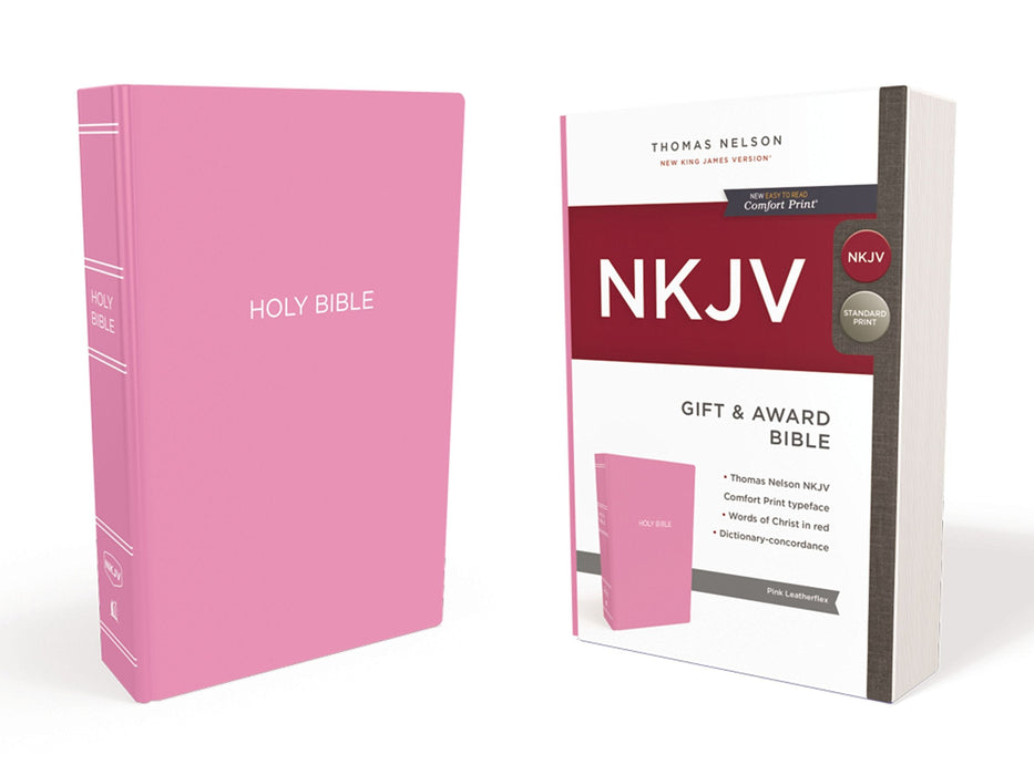NKJV Gift And Award, Pink, Red Letter Edition
