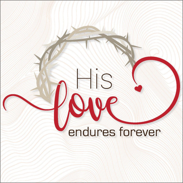 His Love Endures Forever Easter Cards (pack of 5)