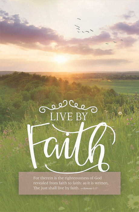 Live By Faith Bulletin (Pack of 100)