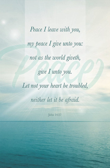 Peace I Leave Bulletin (Pack of 100)