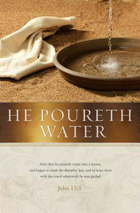 He Poureth Water Bulletin (Pack of 100)
