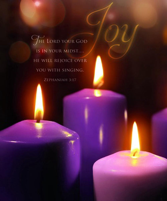 Joy Scripture Advent Large Bulletin (pack of 100)