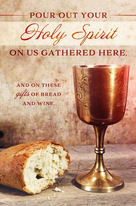 Pour Out Your Holy Spirit Communion Bulletin (pack of 100)