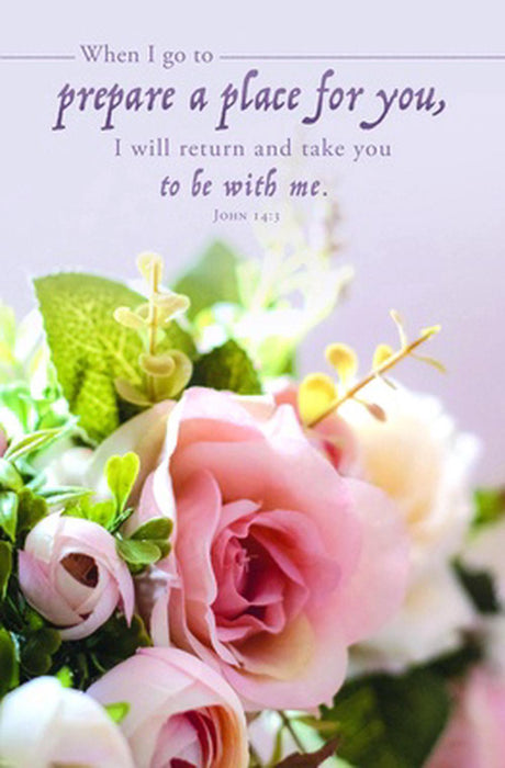 I Go to Prepare a Place Funeral Bulletin (pack of 100)
