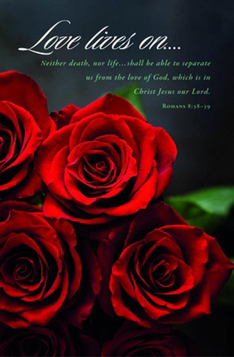 Love Lives On Funeral Bulletin (pack of 100)