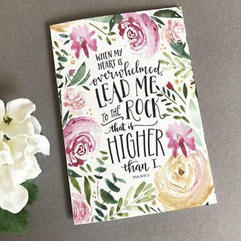 Lead Me To The Rock A6 Greeting Card