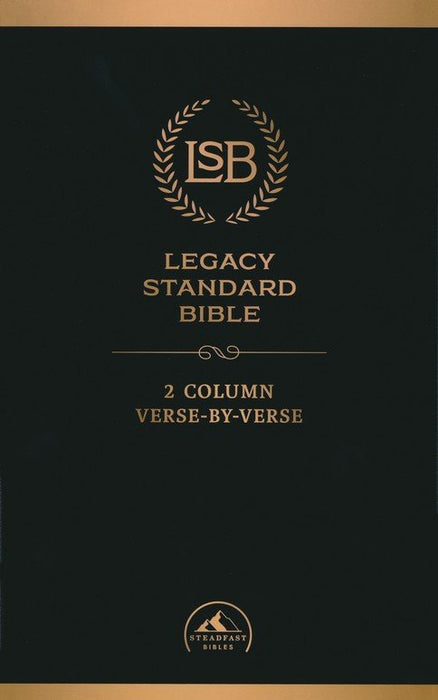 LSB 2-Column Verse-by-Verse Black Faux Leather Indexed