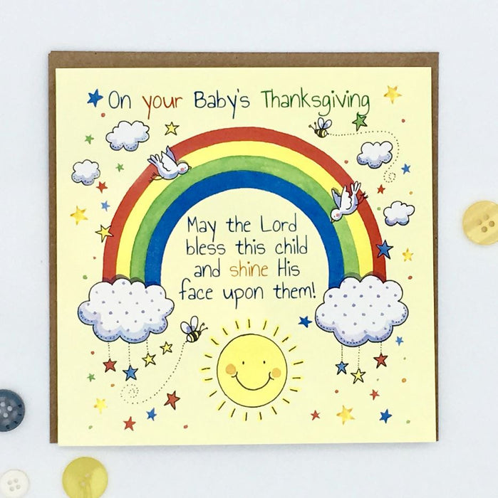 Rainbow Thanksgiving Card