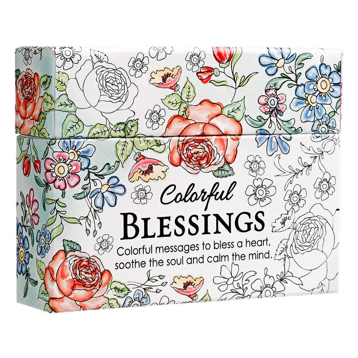 Colourful Blessings Boxed Colouring Cards