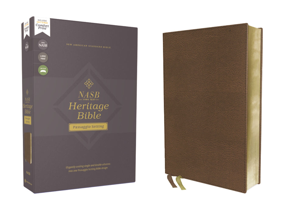 NASB Heritage Bible, Brown, Comfort Print