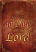 My First 40 Days With The Lord Paperback Book - Robert Wolff - Re-vived.com
