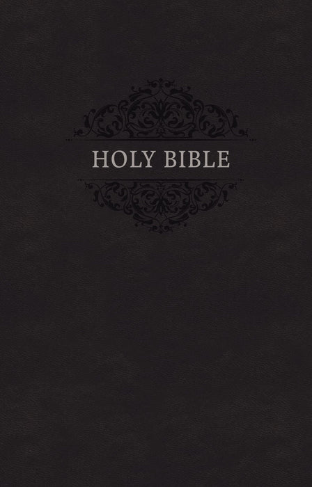 NKJV Holy Bible, Leathersoft, Black, Comfort Print