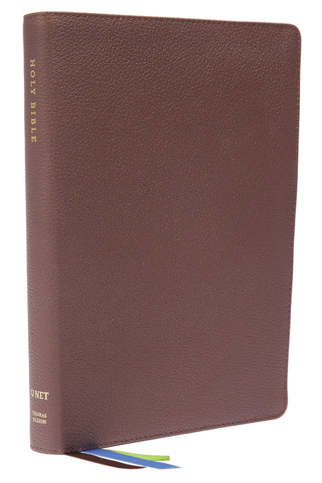 NET Thinline Bible, Large Print, Brown Leather, Indexed