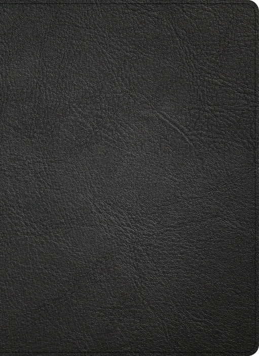 KJV Single-Column Wide-Margin Bible, Black Goatskin