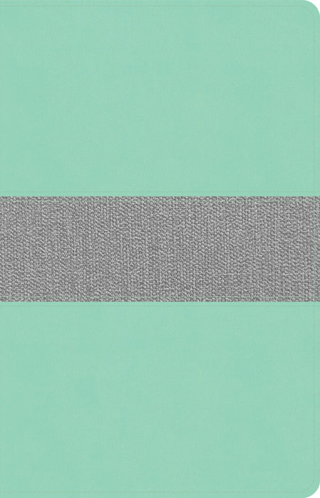 CSB Thinline Reference Bible, Mint/Gray LeatherTouch