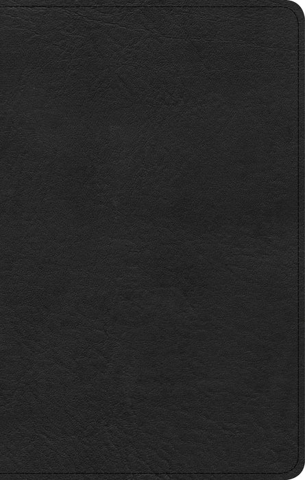 CSB Personal Size Bible, Black Genuine Leather