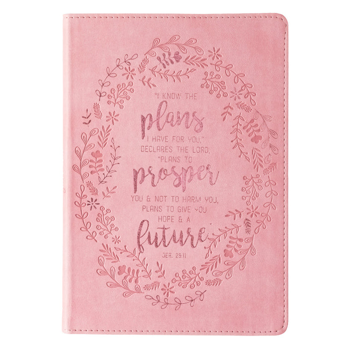Jeremiah 29:11 Pink Slimline Journal