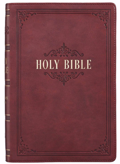 KJV Giant Print Bible, Burgundy, Indexed