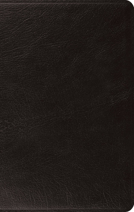 ESV: Large Print, Thinline Bible, Genuine Leather, Black