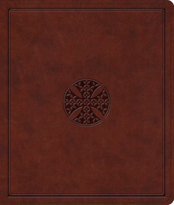 ESV Journaling Bible, TruTone, Brown, Mosaic Cross Design